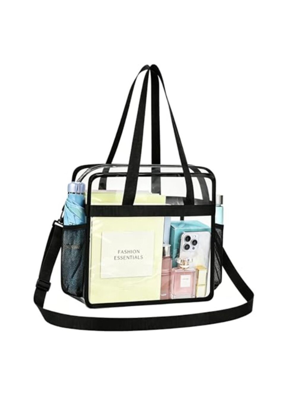 Clear Bag for Stadium Events 12×6×12 Clear Tote Bag for Concert,Sport,Festival